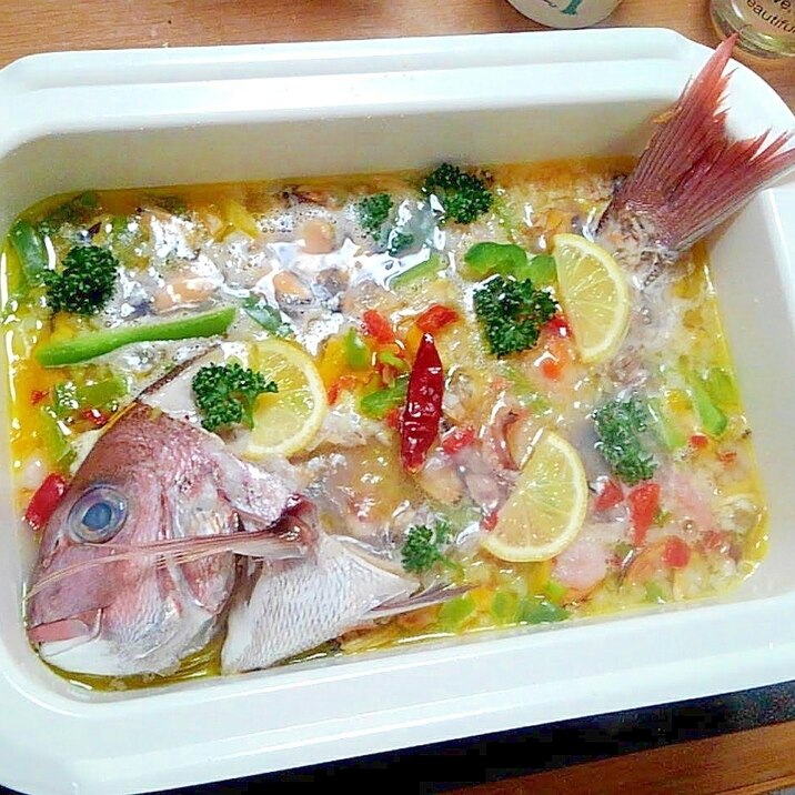 鯛の活き造りを食べたら残りは捨てずにブイヤパッツァ レシピ 作り方 By かんたんれぴこ 楽天レシピ 鯛の活き造りを食べたら残りは捨てずにブイヤパッツァ レシピ 作り方 By かんたんれぴこ 楽天レシピ